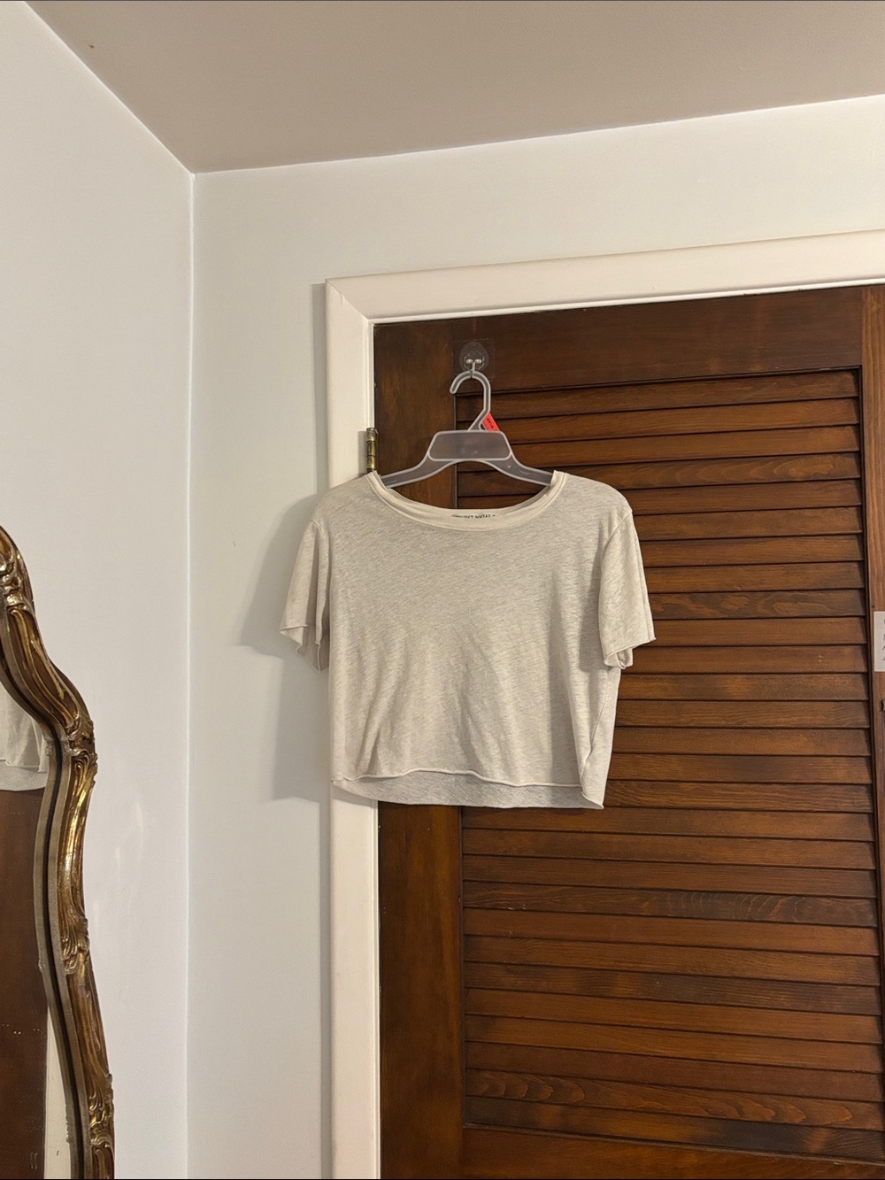 Project Social T Cropped Tee in Light Beige